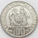 100 zł 1966 Mieszko i Dąbrówka Millenium. Stan 1-