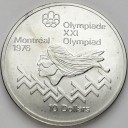 10 dolarów 1975 XXI Olimpiada Montreal SREBRO nr.1