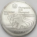10 dolarów 1975 XXI Olimpiada Montreal SREBRO nr 3