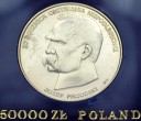 50000 zł, złotych 1988 JÓZEF PIŁSUDSKI stan 1-