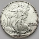 1 oz / uncja One Silver Dollar dolar 1991, SREBRO