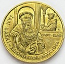 2 zł złote 1999 Jan Łaski Reformator Kościoła 2/1-