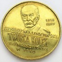 2 zł, złote 1999 Ernest Malinowski Peru stan 1-