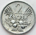 2 zł złote 1973 Jagody Jagódki, stan 2-