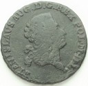 Trojak 1787 EB z miedzi krajowej, RZADKA, stan 3