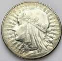 10 zł złotych Głowa kobiety 1932 ze znakiem st ~3+
