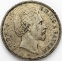 5 Marek Funf Mark 1876 D, Bawaria, stan 2 RZADKA