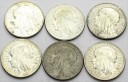 LOT 6 x 5 zł Głowa kobiety, INWESTYCJA AG SREBRO