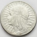 10 zł złotych Głowa kobiety 1932 bez znaku stan 3+