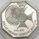 50000 zł złotych 1992 Virtuti Militari, stan L-