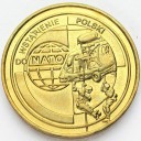 2 zł, złote 1999 Wstąpienie Polski do NATO st 1-/1