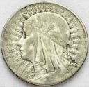 5 zł złotych Głowa kobiety znak ZN 1934 stan 3