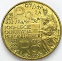 2 zł, złote 1998 Polon i Rad, Skłodowska stan 1-