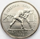 2 zł, złote 1995, Atlanta Zapasy, stan 1-