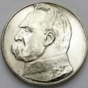 10 zł złotych Józef Piłsudski 1935. Stan około 2-