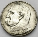 5 zł złotych Józef Piłsudski 1935. Stan około 3+