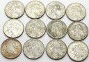 LOT 12 x 5 zł Głowa kobiety, INWESTYCJA AG SREBRO