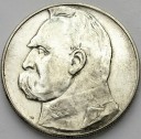 10 zł złotych Józef Piłsudski 1935. Stan około 2-