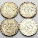 LOT 4 x 200 zł 1976 OLIMPIADA INWESTYCJA SREBRO
