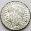10 zł złotych Głowa kobiety 1932 bez znaku stan 2-