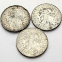 LOT 3 x 5 zł Głowa kobiety, INWESTYCJA AG SREBRO