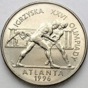 2 zł, złote 1995, Atlanta Zapasy, stan 1-/1