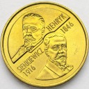 2 zł, złote 1996 Henryk Sienkiewicz stan 1-/1