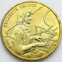 2 zł, złote 1999 Fryderyk Chopin, Szopen, stan 1-