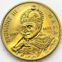2 zł złote 1998 Zygmunt III Waza, stan 1-