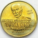 2 zł, złote 1999 Ernest Malinowski Peru, stan 1-/1