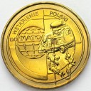 2 zł, złote 1999 Wstąpienie Polski do NATO st.1-/1