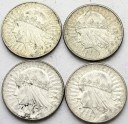 LOT 4 x 10 zł Głowa kobiety, INWESTYCJA AG SREBRO