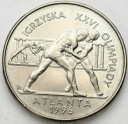 2 zł, złote 1995, Atlanta Zapasy, stan 1-