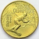 2 zł, złote 1998 Zimowe Igrzyska Nagano stan 1-