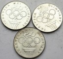 LOT 3 x 200 zł 1976 OLIMPIADA INWESTYCJA SREBRO