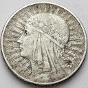 10 zł złotych Głowa kobiety 1932 bez znaku stan 3