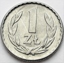 1 zł, jeden złoty 1966, stan 2+