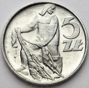 5 zł Rybak, pięć złotych z Rybakiem 1959, stan 1-