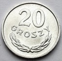 20 gr, dwadzieścia groszy 1968, stan 1-