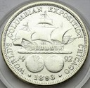 1/2 Dolara Half Dollar SREBRO 1893 Wystawa Kolumba