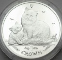 1 crown 2013 Kot / Koty, 1 oz uncja srebra stan L