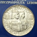 100 zł 1966 Mieszko Dąbrówka Próba Ag PÓŁPOSTACIE