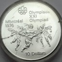 10 Dolarów SREBRO 1974 Kanada Olimpiada Montreal
