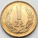 1 zł 1949, jeden złoty 1949, MIEDZIONIKIEL stan 1-