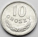 10 gr 1949, dziesięć groszy 1949, ALUMINIUM st1/1-