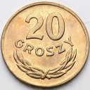 20 gr 1949, dwadzieścia groszy, MN, stan 1