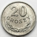 20 gr 1957, dwadzieścia groszy, stan 1