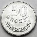 50 gr 1949, pięćdziesiąt groszy, ALUMINIUM, stan 1