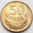 50 gr 1949, pięćdziesiąt groszy, MN, stan 1-/1