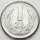 1 zł 1965, jeden złoty 1965, stan 2/1